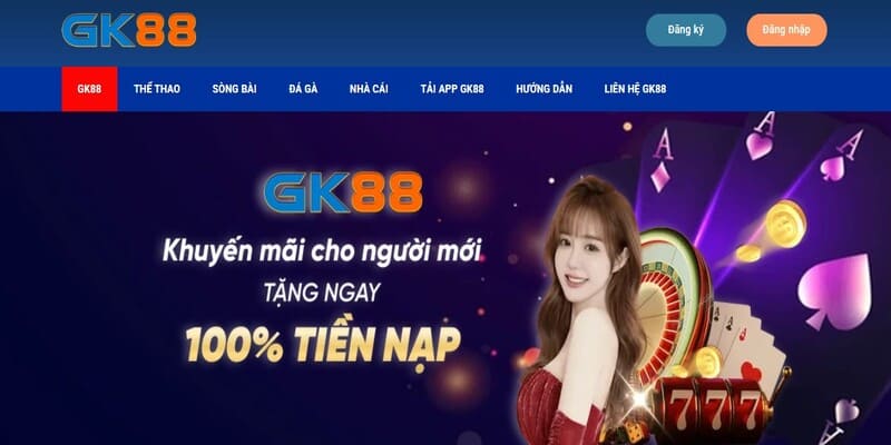 Truy cập đường link GK88 chính chủ để đăng ký tài khoản